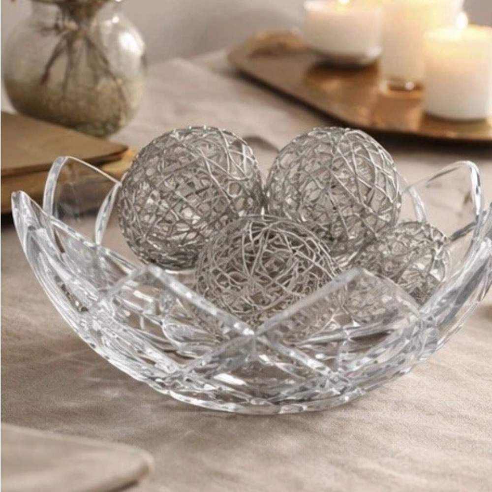 Stunning Mikasa Calliope-Blossom Heavy Lead Crystal 13" Centerpiece Bowl France - Picture 4 of 7